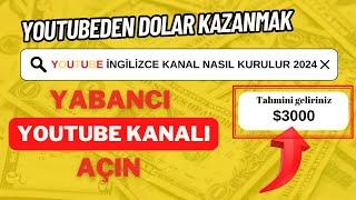 Youtube Yabancı Kanal Nasıl Açılır ? 4 Dakika'da İngilizce kanal kurun! 2024