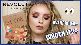 NEW REVOLUTION GLOW HEATWAVE PALETTE REVIEW | Swatches, Tutorial, First Impressions | Auroreblogs