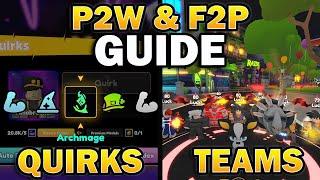 Quirks and Team Guide P2W and F2P in Anime Champions Simulator