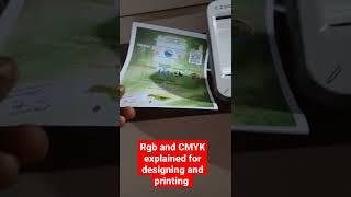 Rgb and CMYK explained for designing and printing