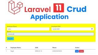 Laravel 11 CRUD Tutorial: Step-by-Step Guide for Beginners 2024