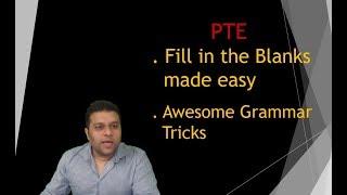 PTE Reading Tips - Fill in the blanks - Grammar Tricks