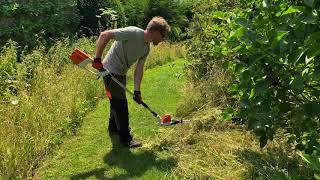 STIHL HLA 65 cutting long grass