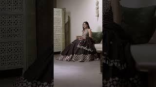 Vintage Black Tissue Lehenga | Matsya by Utkarsh Ahuja