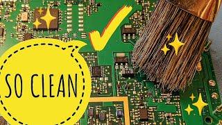 How To Remove Solder Flux / Great PCB Cleaning Methods HD