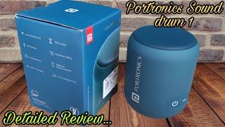 portronics sound drum 1 unboxing & review