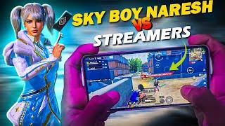 Streamers Got Shocked By My Clutches | SKY BOY NARESH vs YOUTUBERS | BGMI\PUBG Mobile