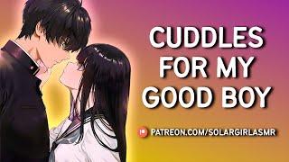 Praising My Good Boy for Hard Work | Teasing | Soft Dom GF Kisses and Cuddles | ASMR GF Roleplay F4M