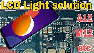 Samsung A12 M12 Display Light problem solution etc