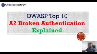 Broken Authentication | OWASP Top 10