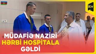 Zakir Həsənov hərbi hospitalı ziyarət edib