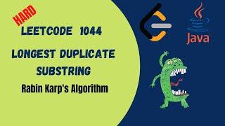 Leetcode  Longest Duplicate Substring Java Solution