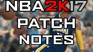 NBA 2K17 PATCH 1 NOTES RELEASED