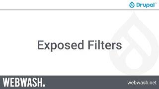 Getting Started with Views, 5.2 - Exposed filters