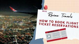 How to book a verifiable flight ticket for Visa Applications