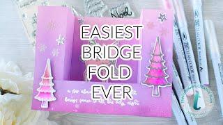 Easiest Bridge Fold Card Tutorial with Jenny Hall