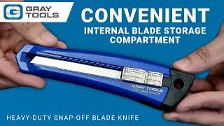 Gray Tools Heavy-Duty Snap-Off Blade Knife
