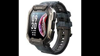 C20 Smart Watch Men Camouflage Black Big Screen Outdoor IP68 5ATM Waterproof Heart Rate Smartwatch