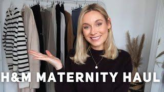 TRYING ON H&M MATERNITY CLOTHES! 20 WEEKS PREGNANT CLOTHING TRY ON HAUL!