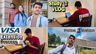 STUDY  VLOG - Life of a mbbs abroad student in Serbia  | Visa Extension process | medicoinfo