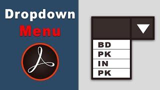 How to add dropdown menu in fillable pdf form using adobe acrobat pro 2017