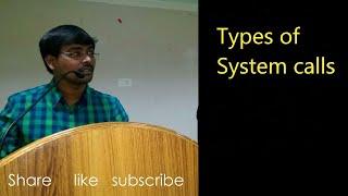 TYPES OF SYSTEM CALLS IN OPERATING SYSTEMS