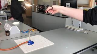 Burning Magnesium with a Bunsen Burner