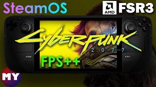 Cyberpunk 2077 - Steam Deck FSR 3 Frame Generation Mod by LukeFZ - SteamOS