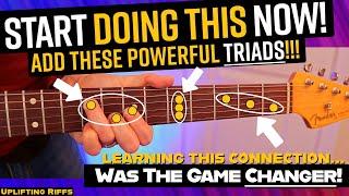 Learn Powerful TRIADS Like THIS To Play Amazing Sounding Melodic Guitar Solos!