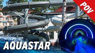 All Water Slides at AquaStar Water Park in Stargard, Poland