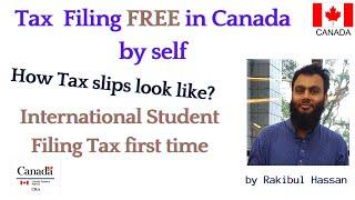 Tax filing in Canada FREE online First Time I International Student I WealthSimple Complete guide