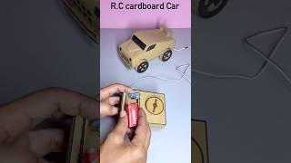 DIY R.C cardboard motor car. #cardboardrccar #howtomakecardboardcar #diyportal