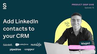 Send contacts from LinkedIn to your CRM in 1 click