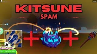 Most Powerful Kitsune Spam  With Angel v4 + Dragon Trident + God Human (Blox Fruit Bounty Hunt)