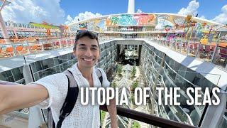 Boarding Utopia Of The Seas! Royal Caribbean's NEWEST Cruise Ship | FIRST LOOK At Utopia Station