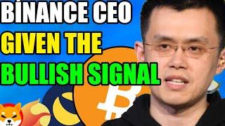 BINANCE CEO 'GAVE A BULLISH SIGNAL ! BİTCOİN NEWS TODAY #crypto #bitcoin #cryptonews #cryptocurrency