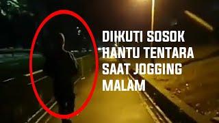 Viral!... Di Ikuti Sosok Hantu Tentara Saat Jogging Malam