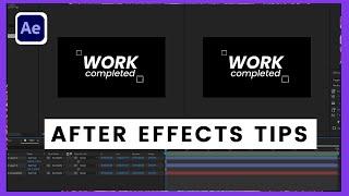 After Effects Tips and Tricks | How to Open Two compositions on one screen in after effects