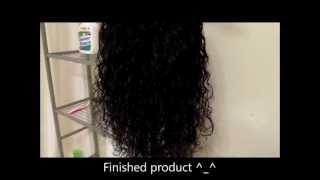 BOMB CURL PATTERN FROM BOILING HAIR