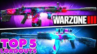 TOP 5 *META* LOADOUTS in WARZONE 3!  (Warzone 3 Best Class Setups) - MW3