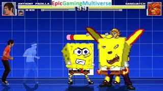 MUGEN Match / Battle #1 Of Creators Of Smosh (Ian Hecox And Anthony) And SpongeBob And DoodleBob