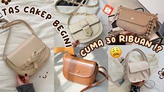 #giveawaytime SHOPEE HAUL TAS ALA KOREA VIRAL MODEL TERBARU MURAH REALPICT START 30 RIBUAN!!