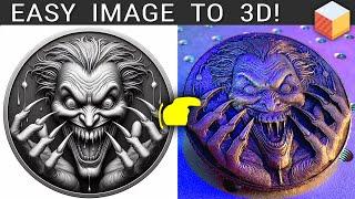 This AI Convert 2D image to 3D Relief in 1 CLICK!