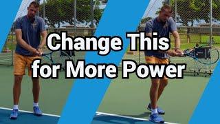 How to hit harder two handed backhands