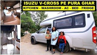 VLOG 124 / CAMPER VAN BUILT ON ISUZU V-CROSS / SUV CONVERTED INTO MOTORHOME / INDIAN CAMPER / RV