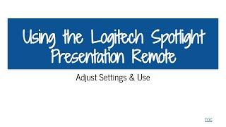 Logitech Spotlight Presentation Remote