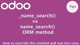 How to use _name_search method in Odoo | Odoo ORM Methods