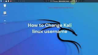 How change username in kali linux