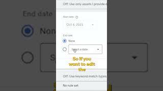 How to Set Start and End Dates in Google Ads