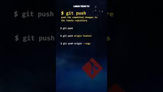 14. Learn Git | git push command @LinuxTechTV pro Git